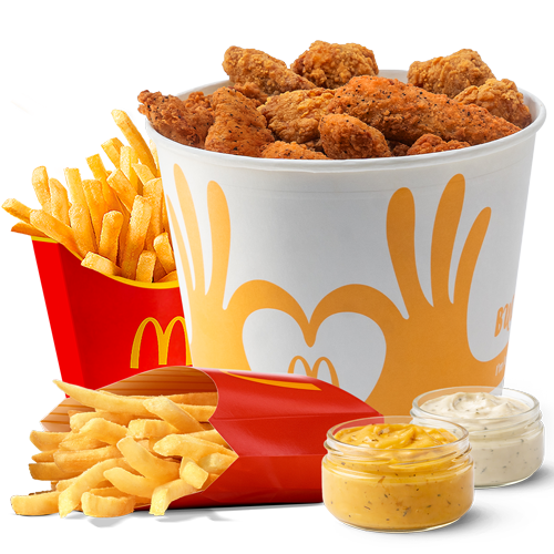Aripi Crispy & Strips Bucket *slab picante